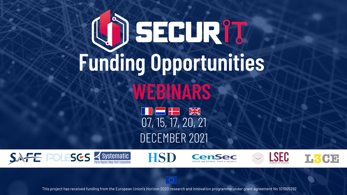 SecurIT Funding Opportunities – December21 Webinars